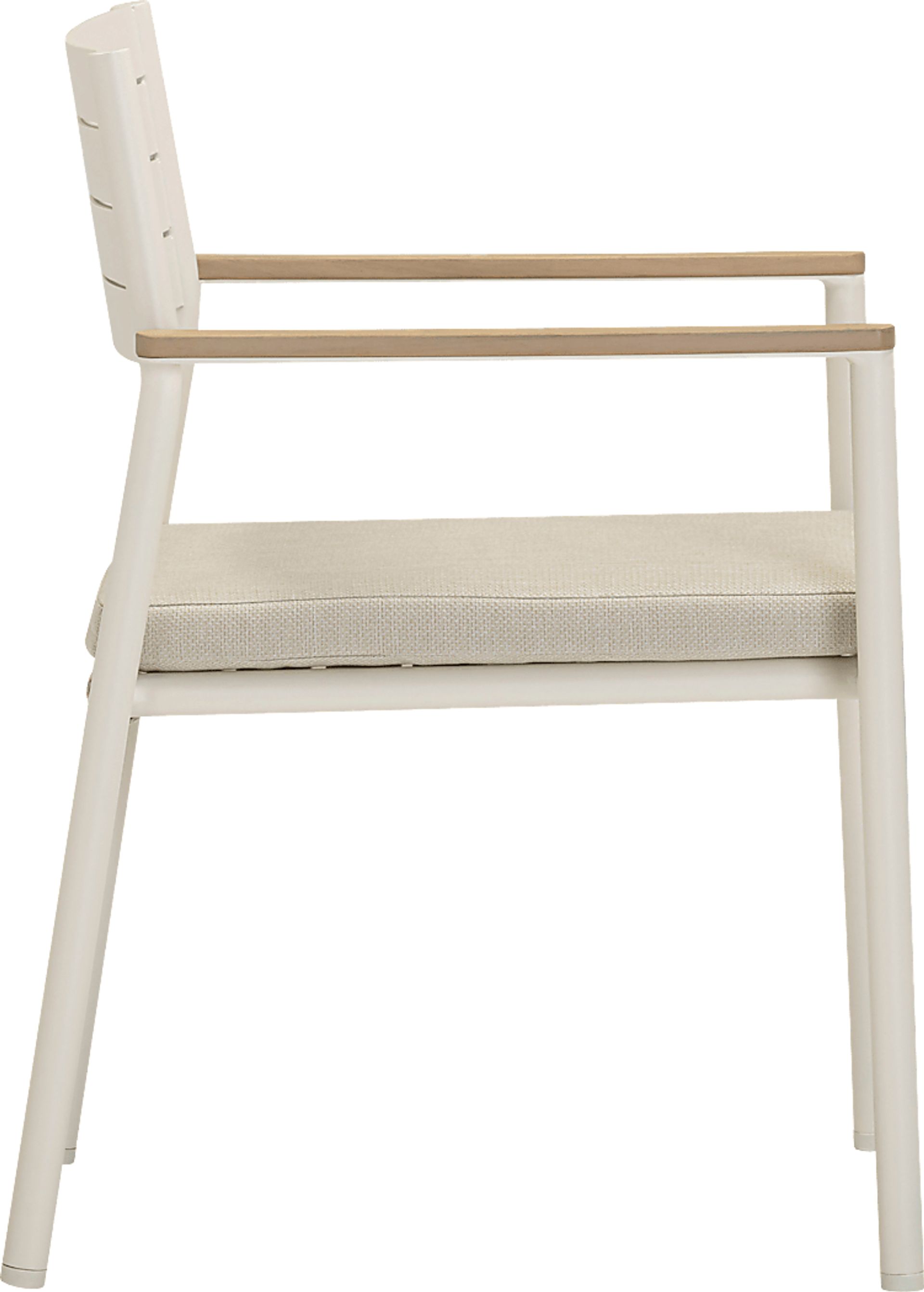 Outdoor Ceasarts Cream Dining Chair, Set of 2 - Image 5