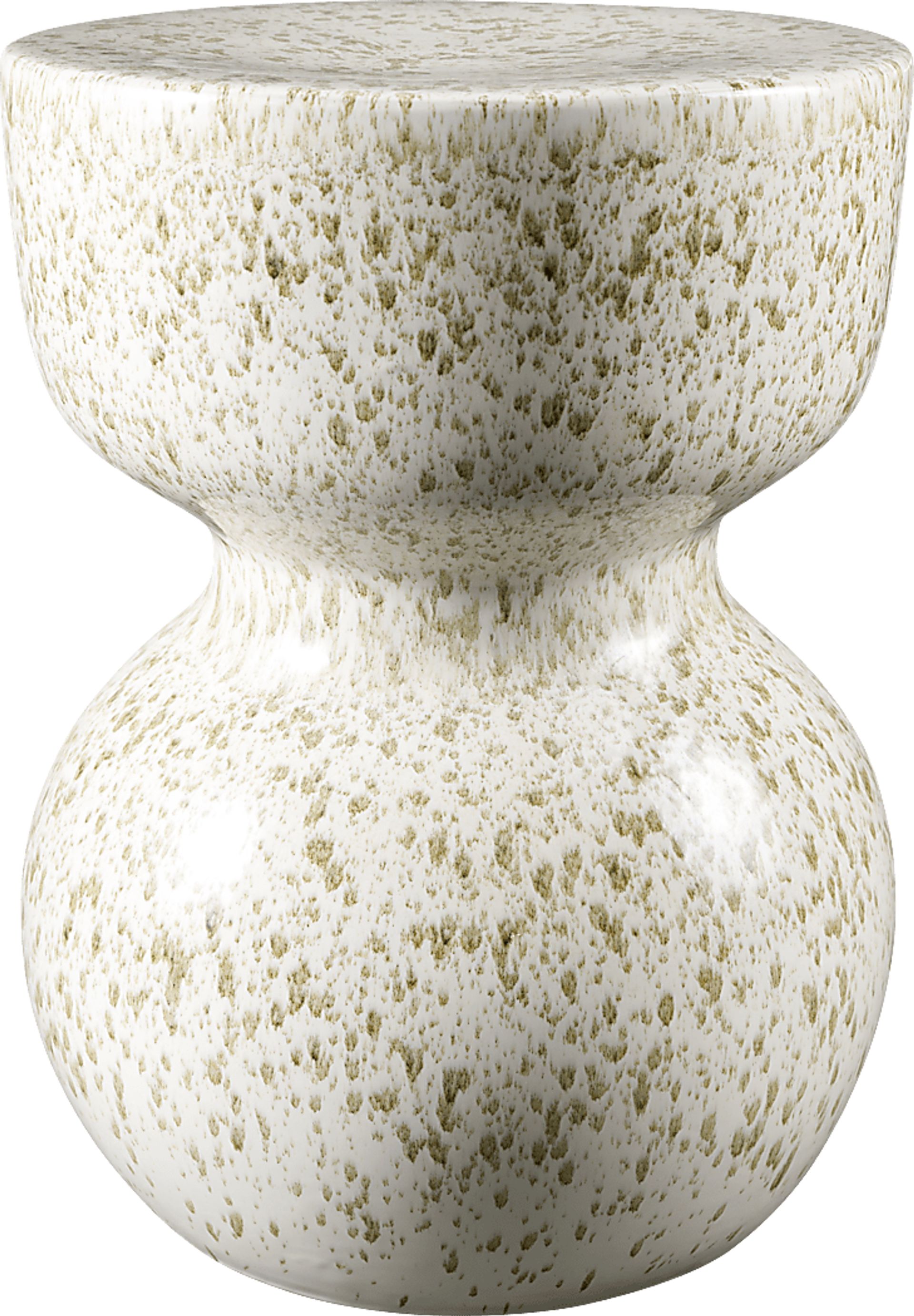 Outdoor Cenzy Cream Garden Stool - Image 1