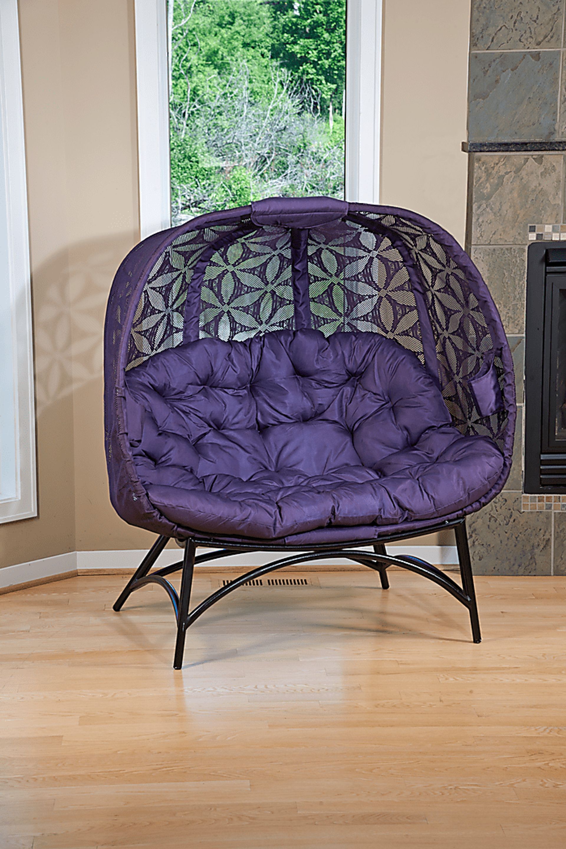 Outdoor Cermakes Purple Loveseat - Image 3