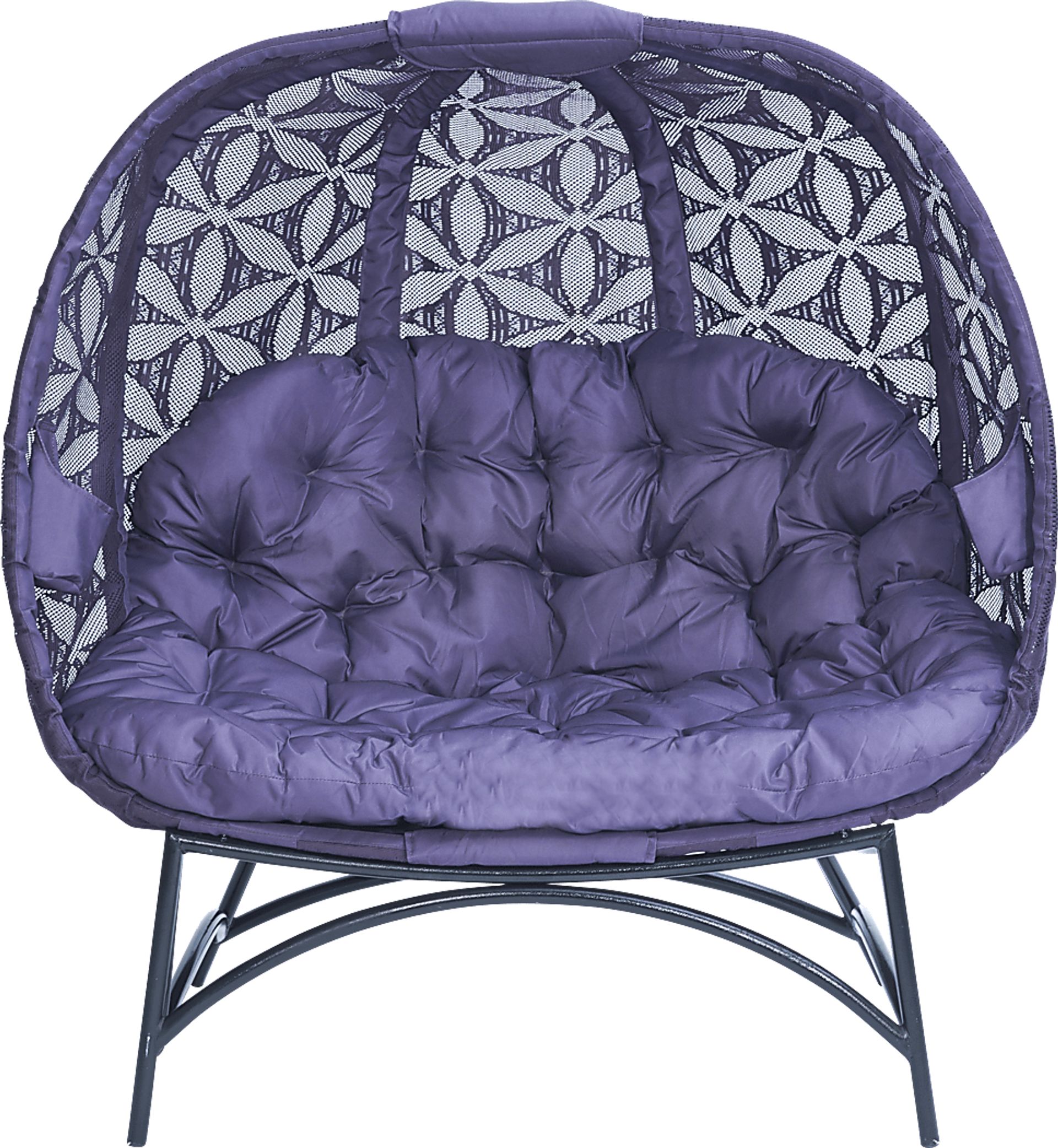 Outdoor Cermakes Purple Loveseat - Image 1