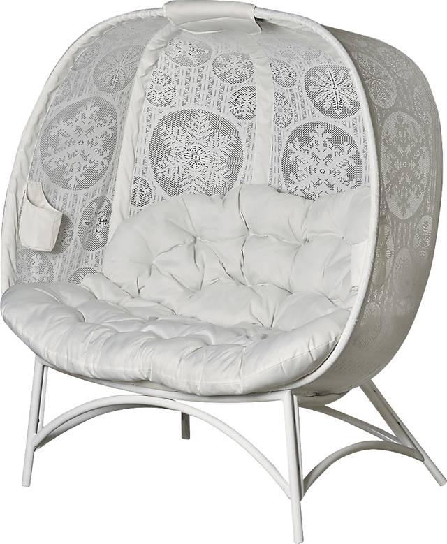 Outdoor Cermakes White Loveseat - Thumbnail - Image 2