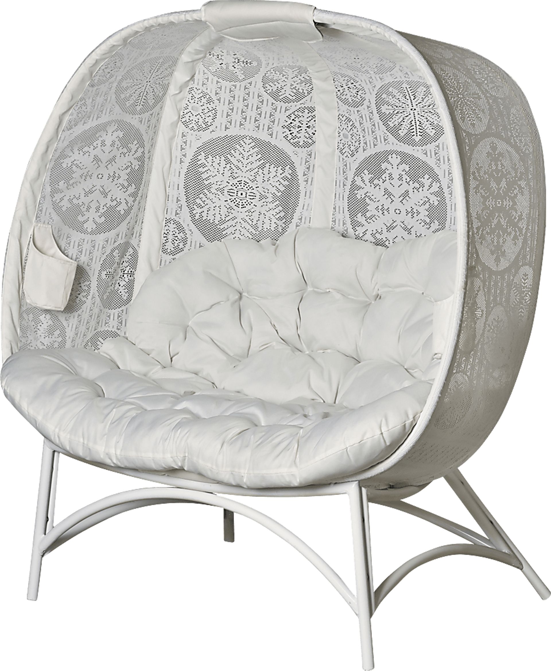 Outdoor Cermakes White Loveseat - Image 2