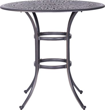 Outdoor Cesaire Gray Bar Height Table