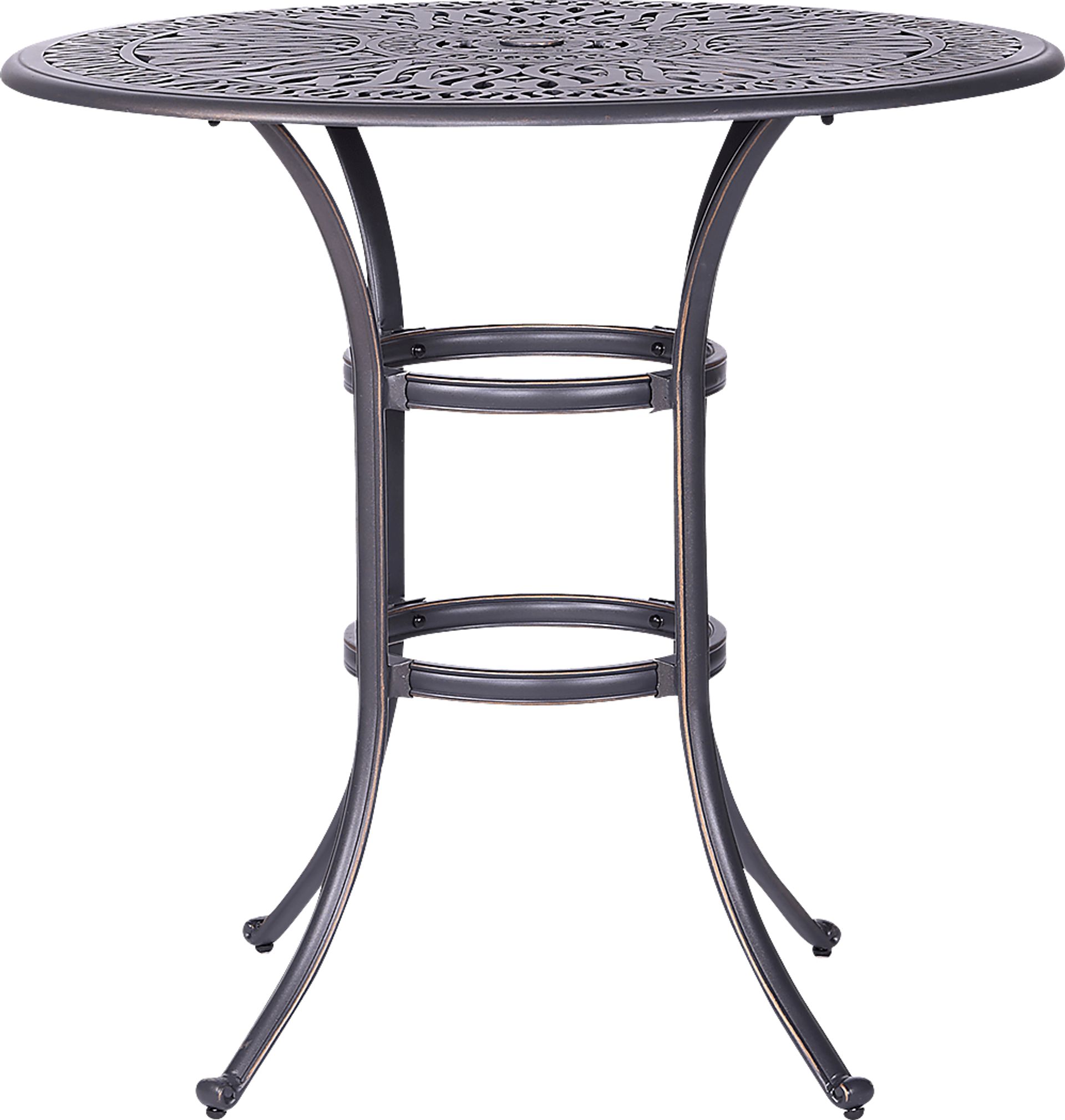 Outdoor Cesaire Gray Bar Height Table - Image 1