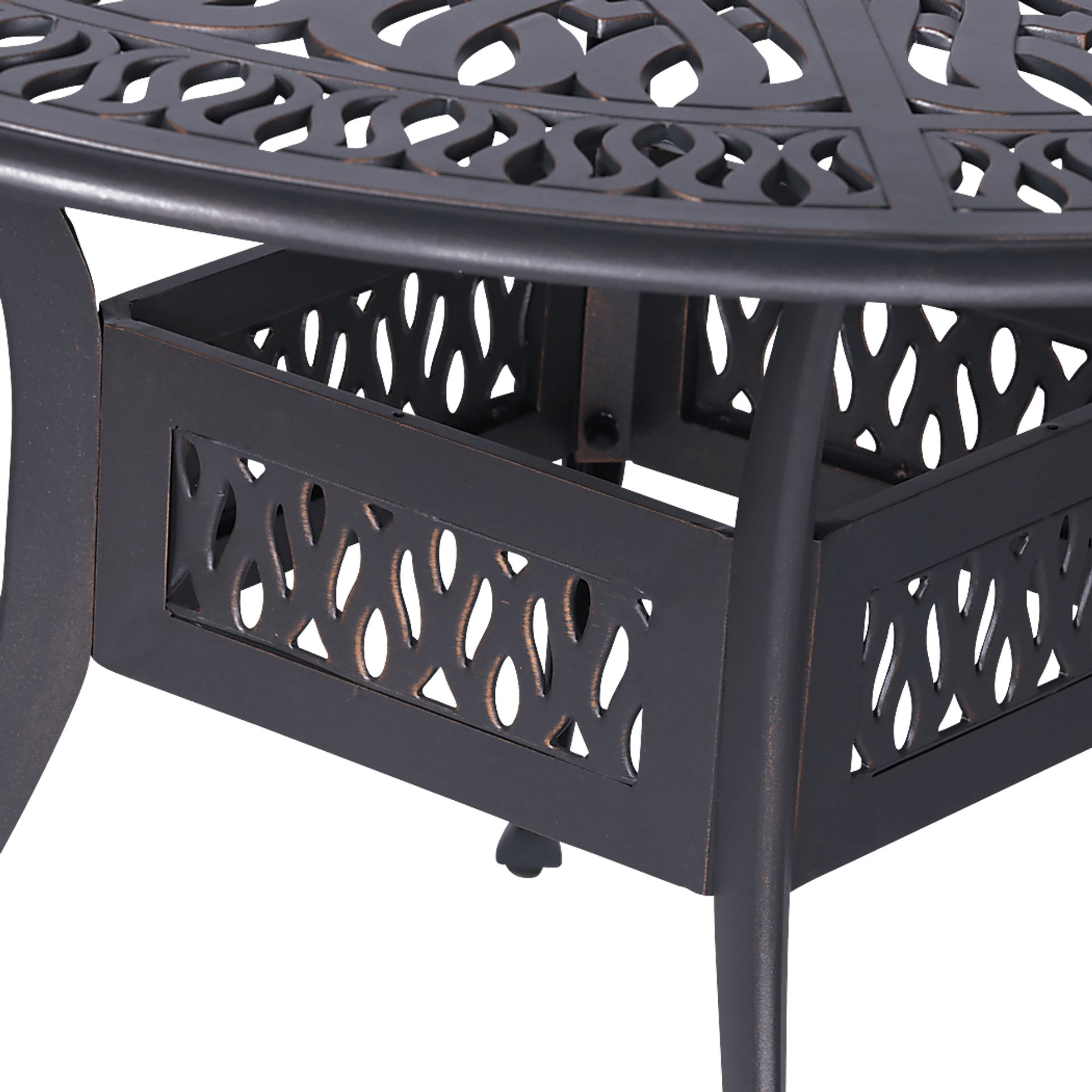 Outdoor Cesaire Gray Dining Table - Image 4