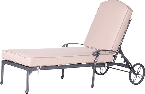 Outdoor Chablis Beige Lounger