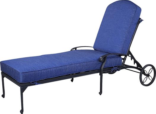 Outdoor Chablis Navy Lounger