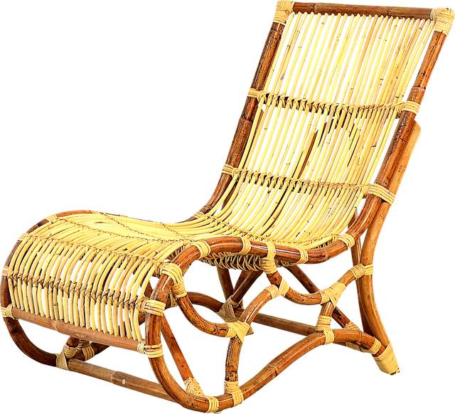 Outdoor Chamita Natural Accent Chair - Thumbnail - Image 1