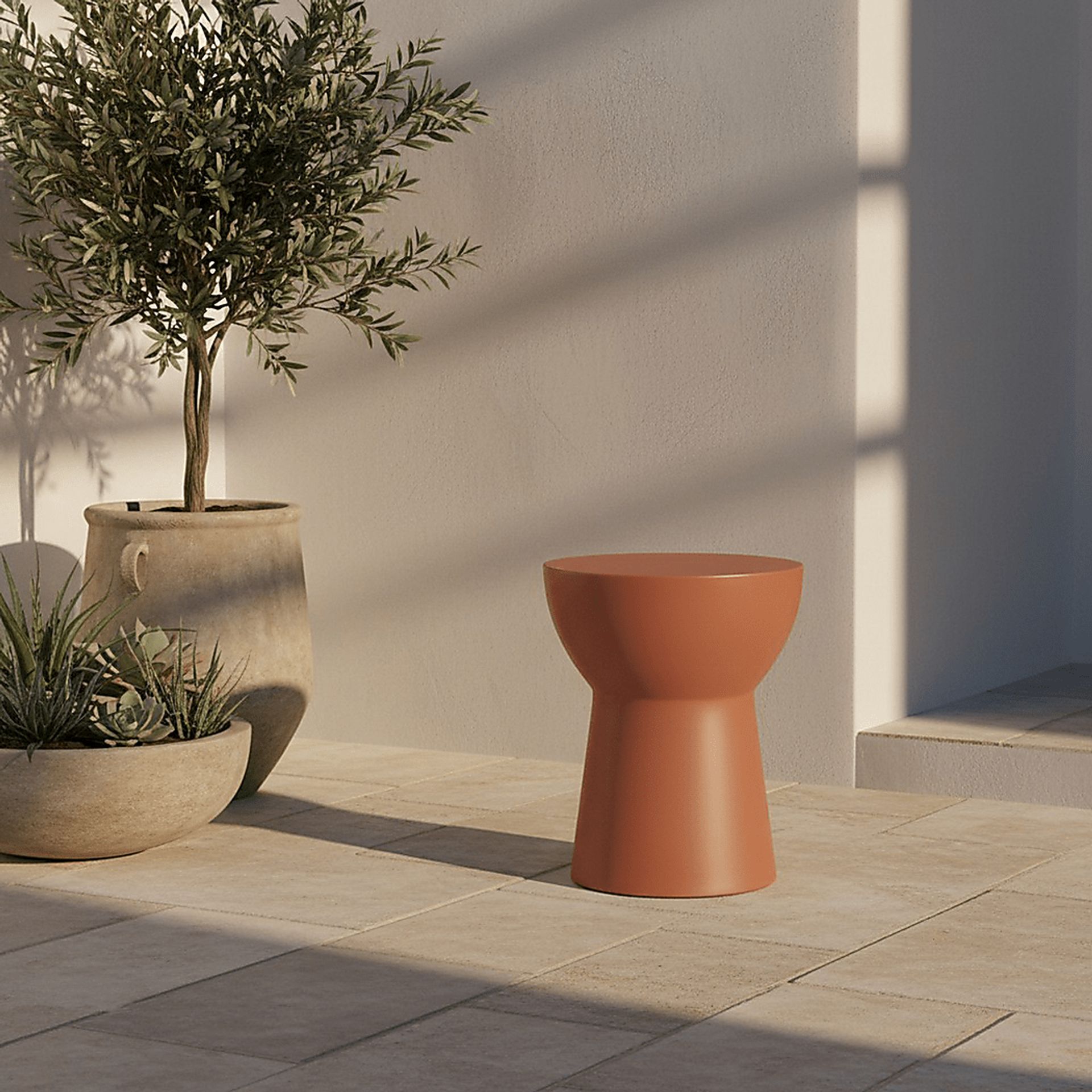 Outdoor Chazia Orange Accent Table - Image 3
