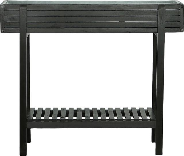 Outdoor Checkerberry Black Planter - Thumbnail - Image 2