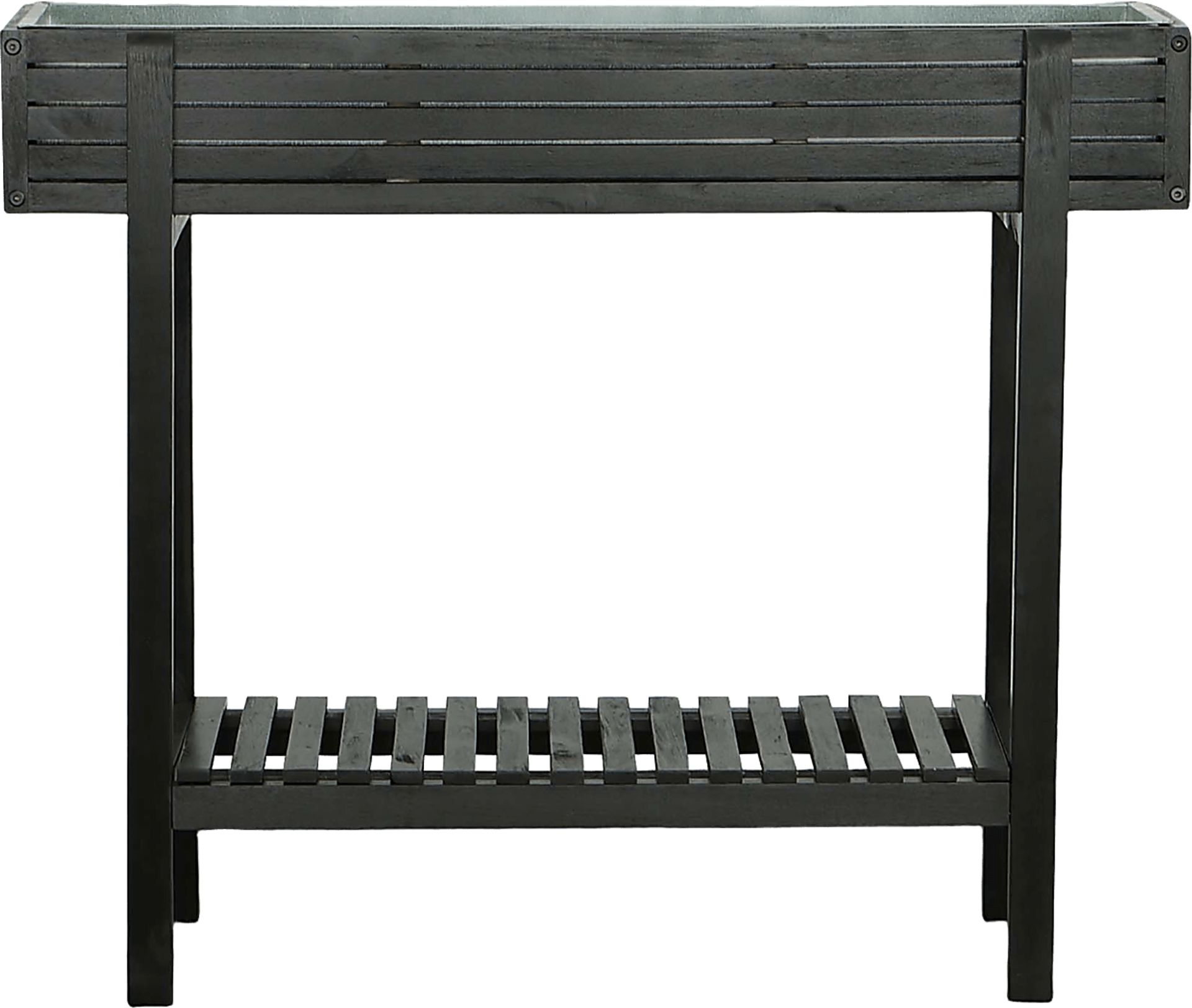 Outdoor Checkerberry Black Planter - Image 2