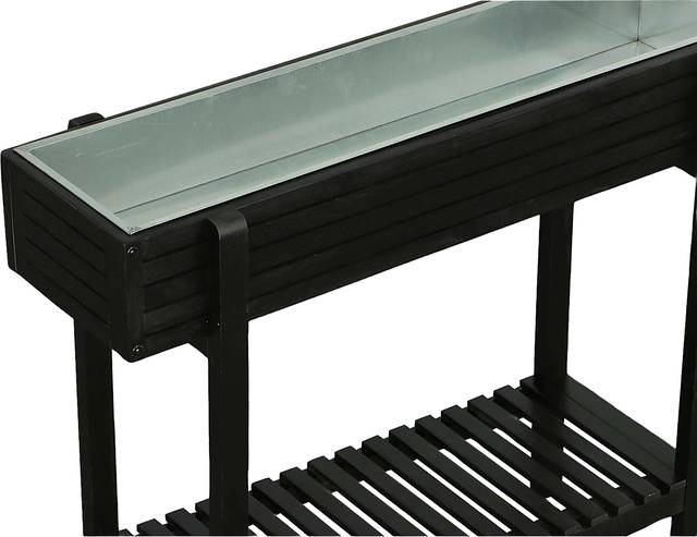 Outdoor Checkerberry Black Planter - Thumbnail - Image 3