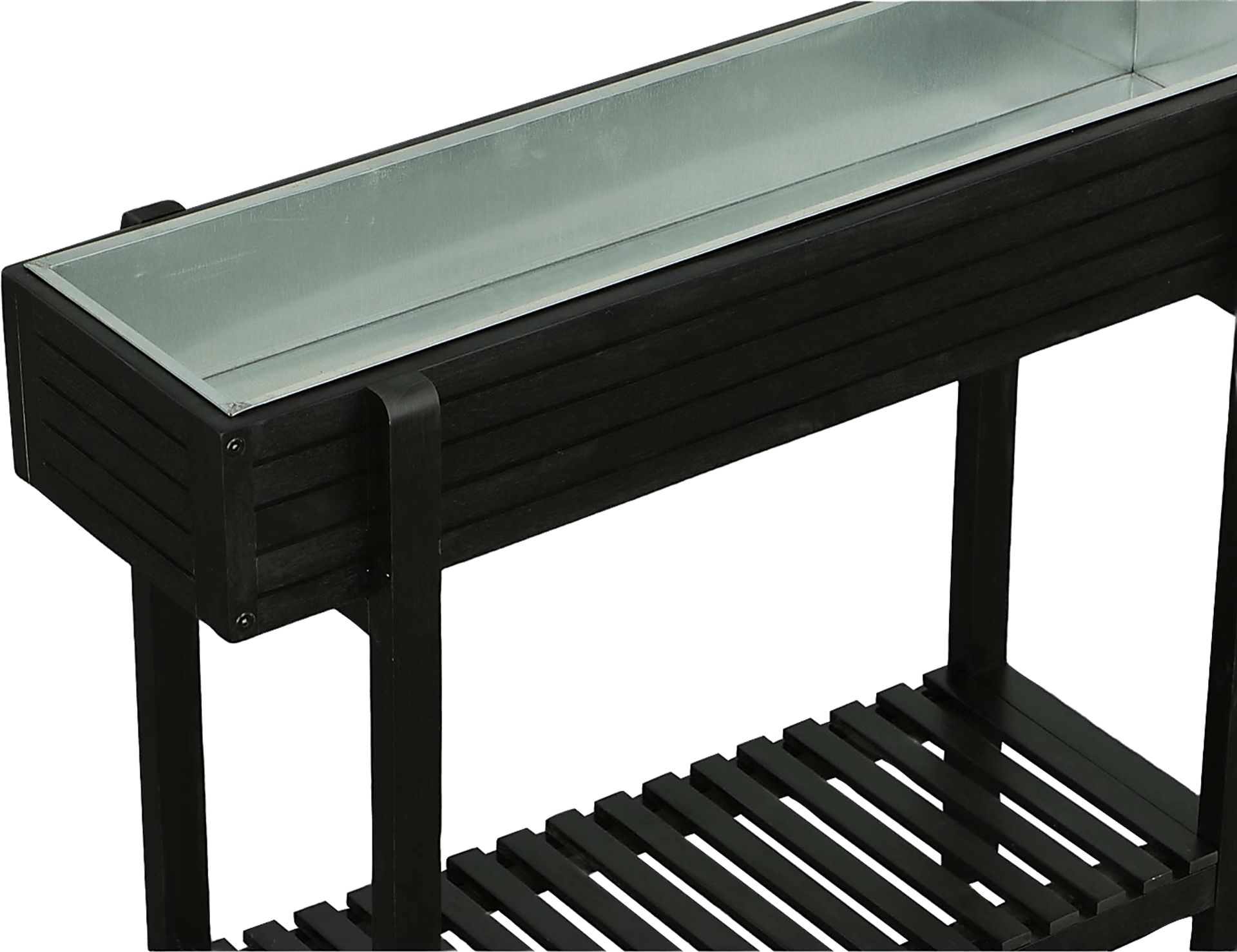 Outdoor Checkerberry Black Planter - Image 3