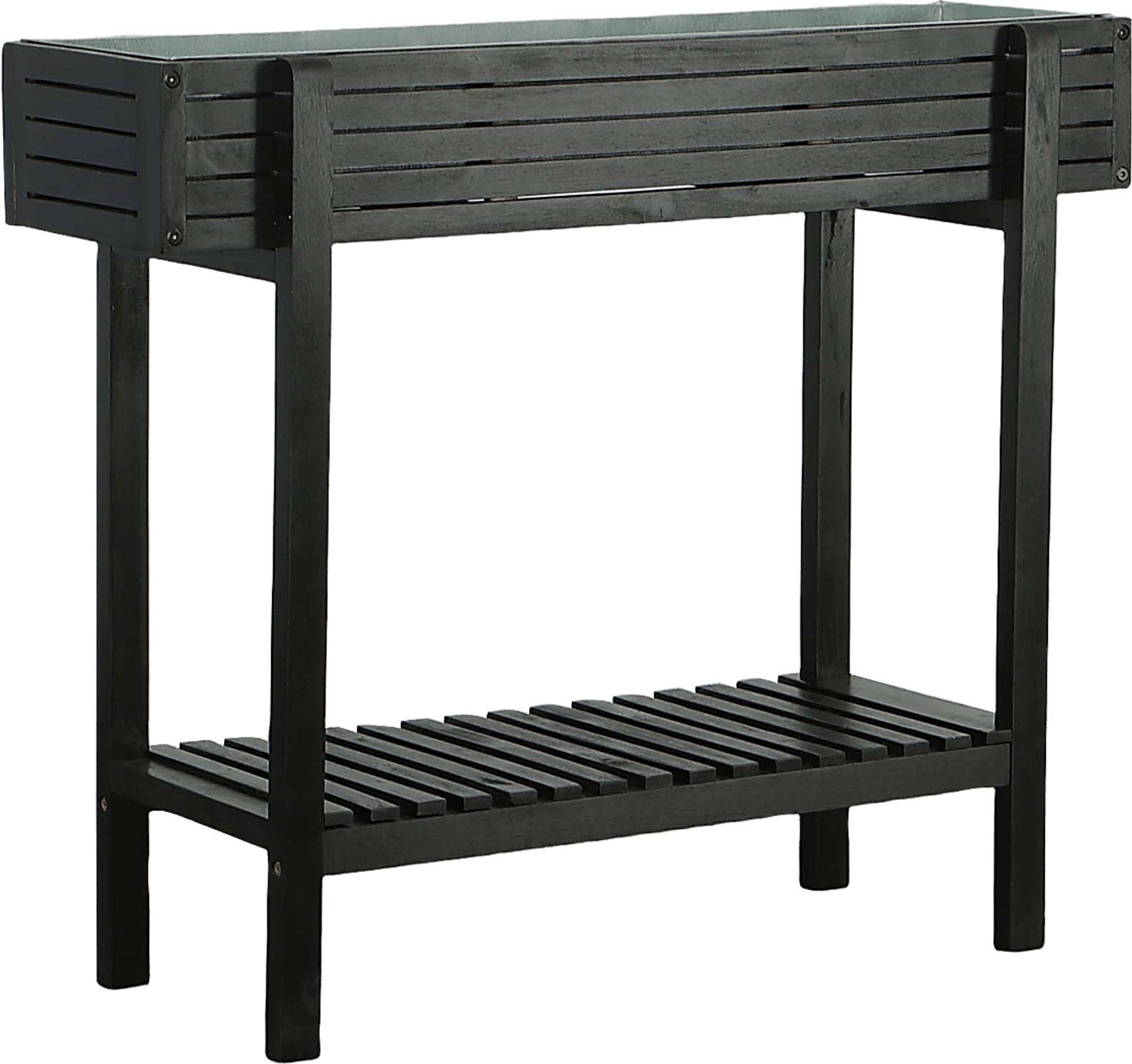 Outdoor Checkerberry Black Planter - Image 1