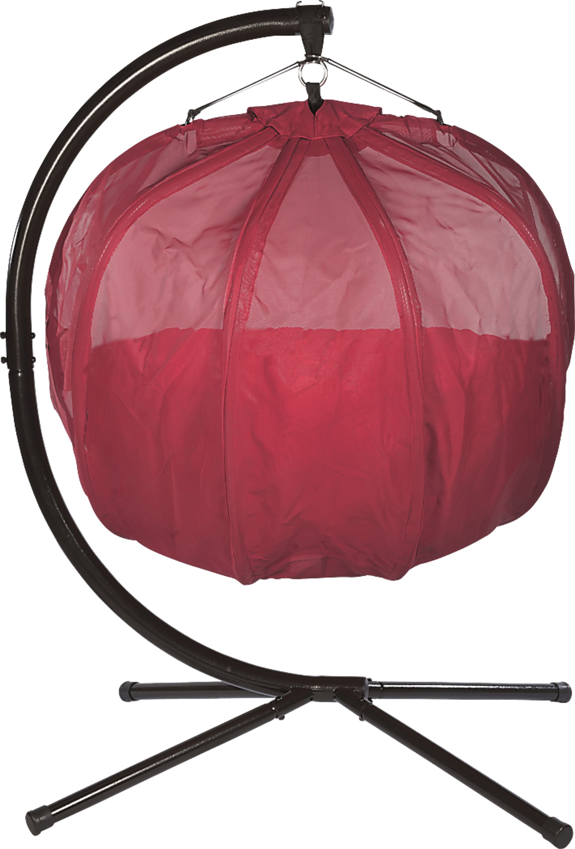 Outdoor Cityfront Red Hanging Loveseat - Image 3