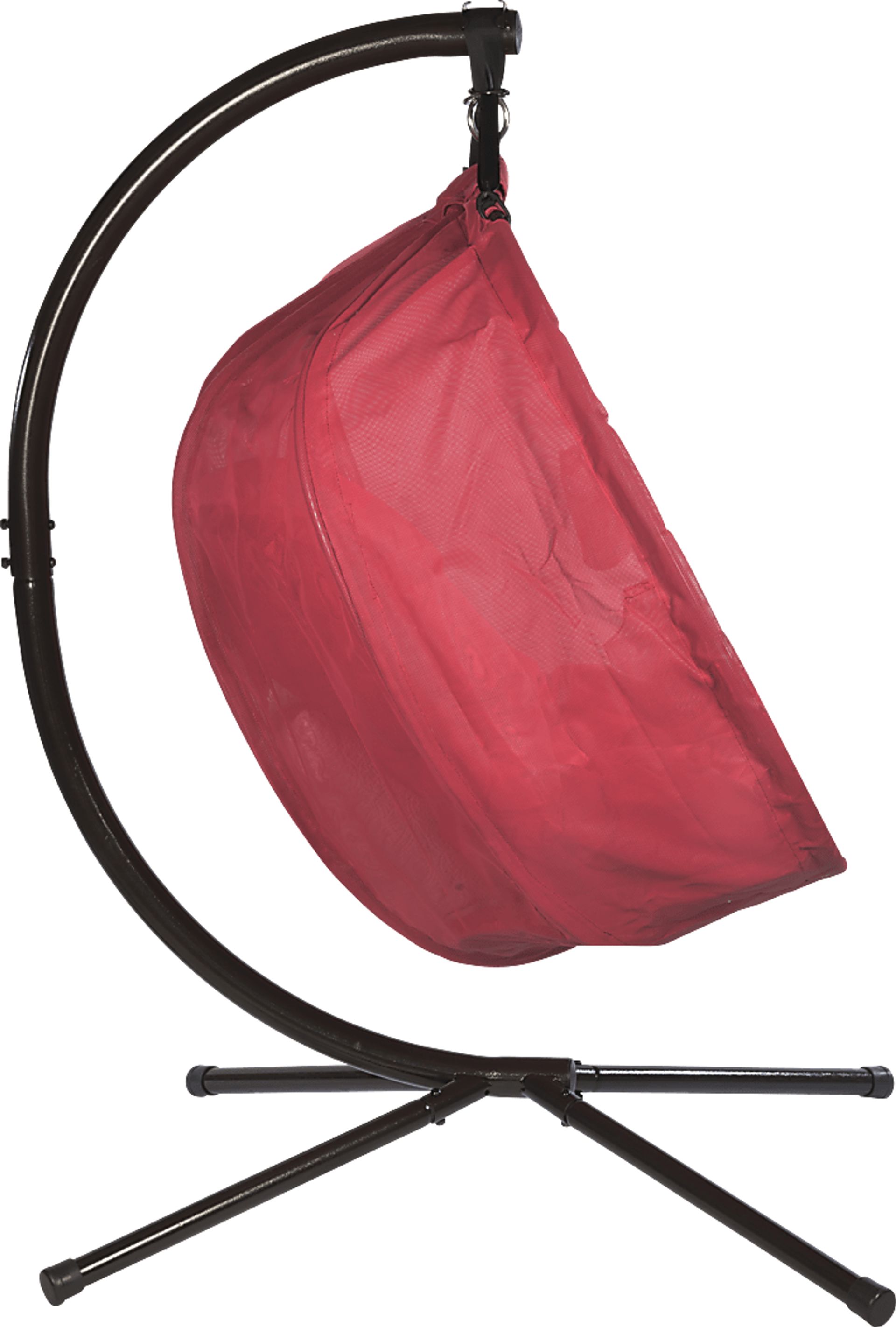 Outdoor Cityfront Red Hanging Loveseat - Image 4
