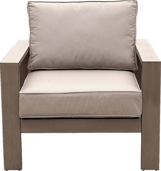 Outdoor Clothilde Brown Accent Chair - Thumbnail - Image 2