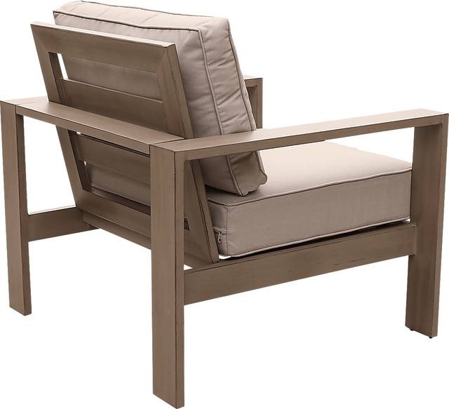 Outdoor Clothilde Brown Accent Chair - Thumbnail - Image 4