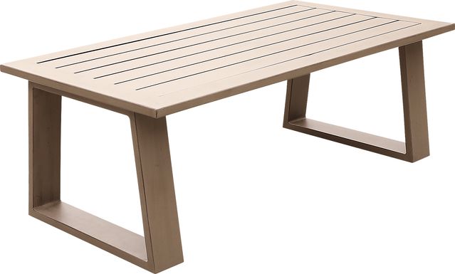 Outdoor Clothilde Brown Cocktail Table