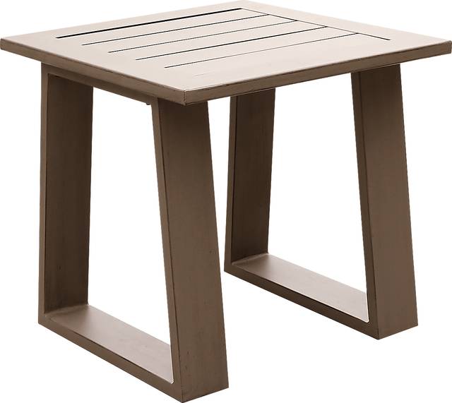 Outdoor Clothilde Brown End Table - Thumbnail - Image 1