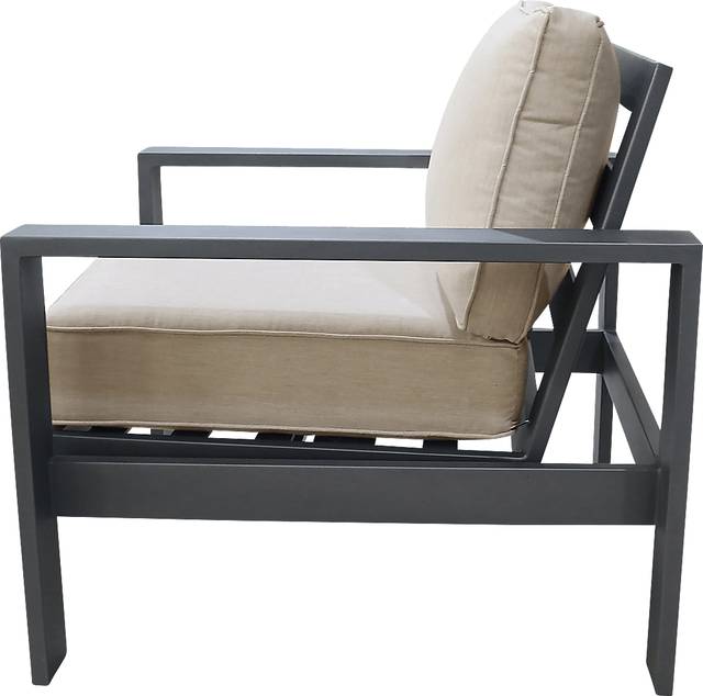 Outdoor Clothilde Gray Accent Chair - Thumbnail - Image 3