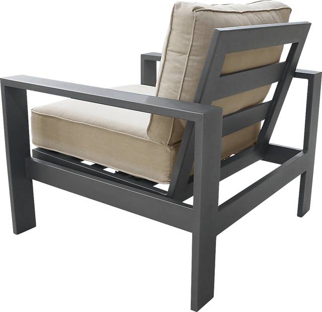 Outdoor Clothilde Gray Accent Chair - Thumbnail - Image 4