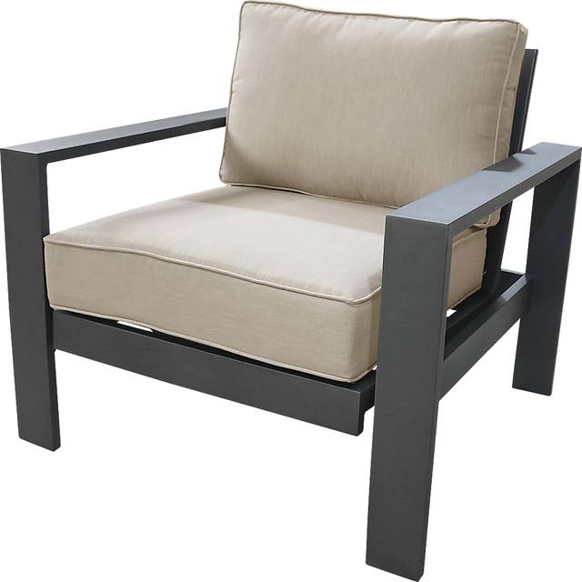 Outdoor Clothilde Gray Accent Chair - Thumbnail - Image 1