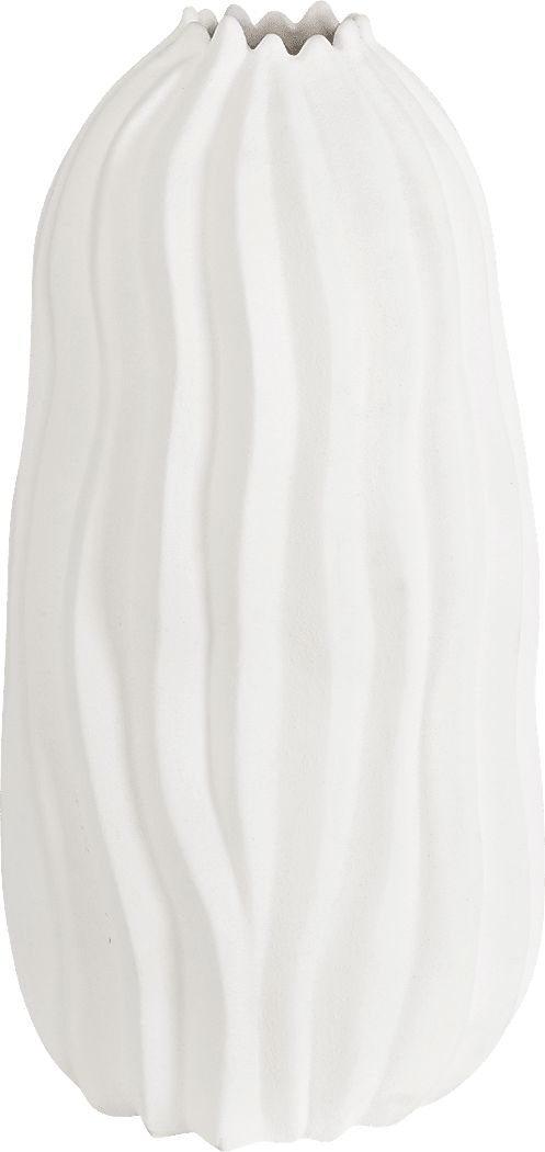 Outdoor Clyda White Vase