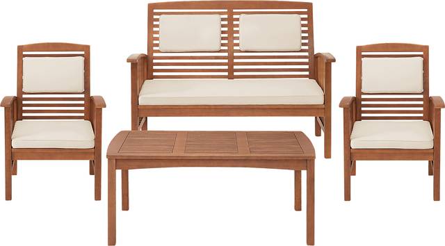 Outdoor Coanita Brown 4pc Seating Set - Thumbnail - Image 1