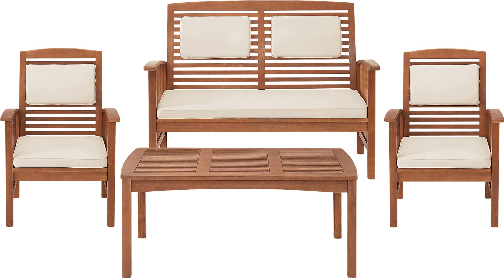 Outdoor Coanita Brown 4pc Seating Set - Image 1