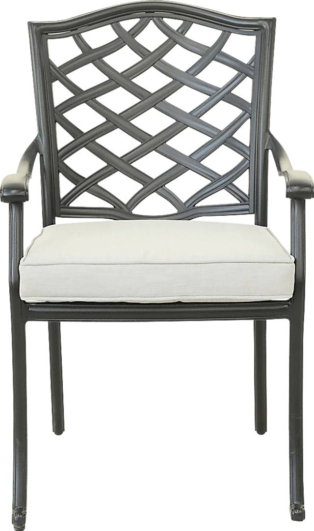 Outdoor Cyrielle I Gray Side Chair, Set of 2 - Thumbnail - Image 2