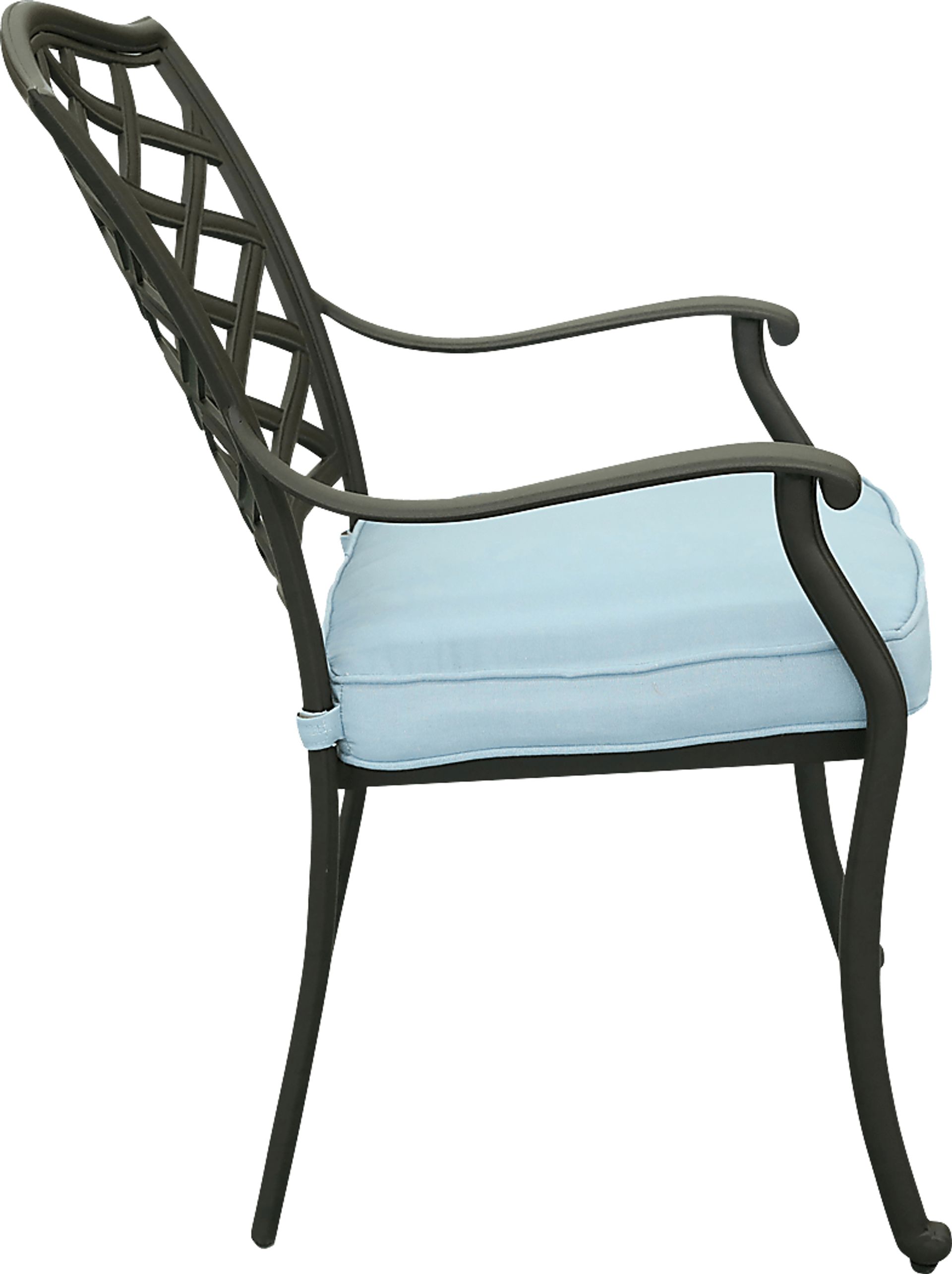 Outdoor Cyrielle I Light Blue Side Chair, Set of 2 - Image 3