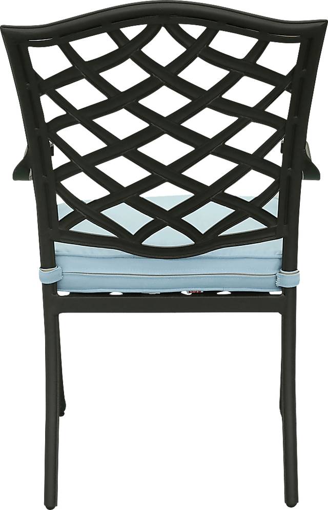 Outdoor Cyrielle I Light Blue Side Chair, Set of 2 - Thumbnail - Image 5