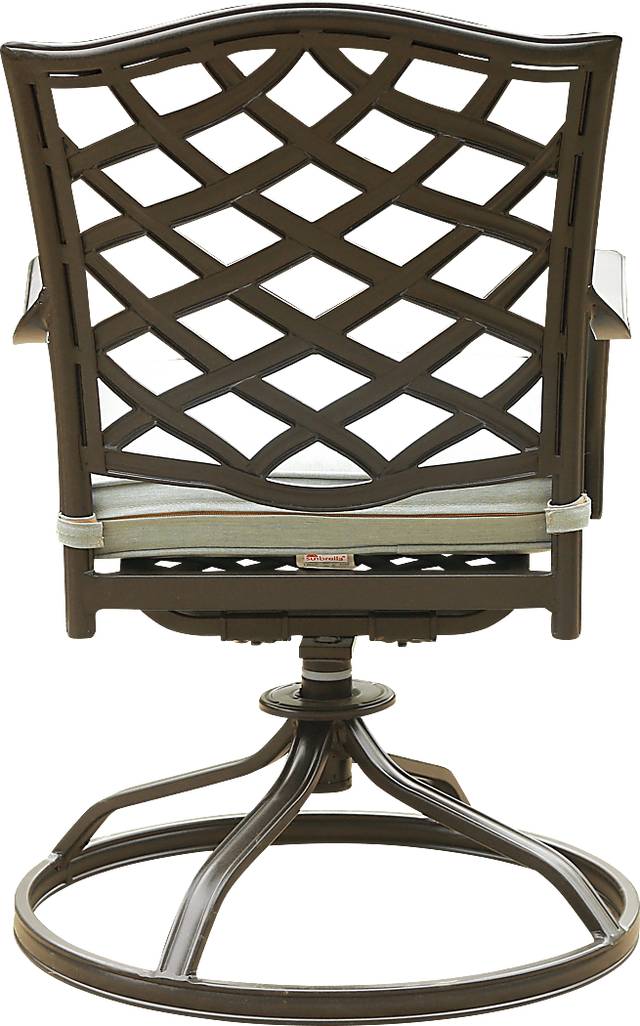 Outdoor Cyrielle II Slate Swivel Side Chair, Set of 2 - Thumbnail - Image 4