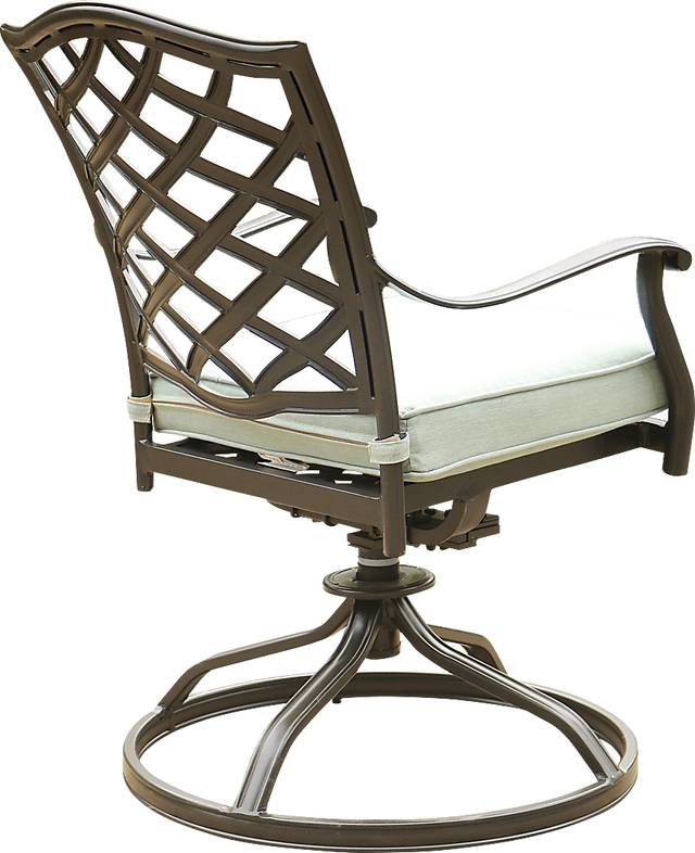 Outdoor Cyrielle II Slate Swivel Side Chair, Set of 2 - Thumbnail - Image 5