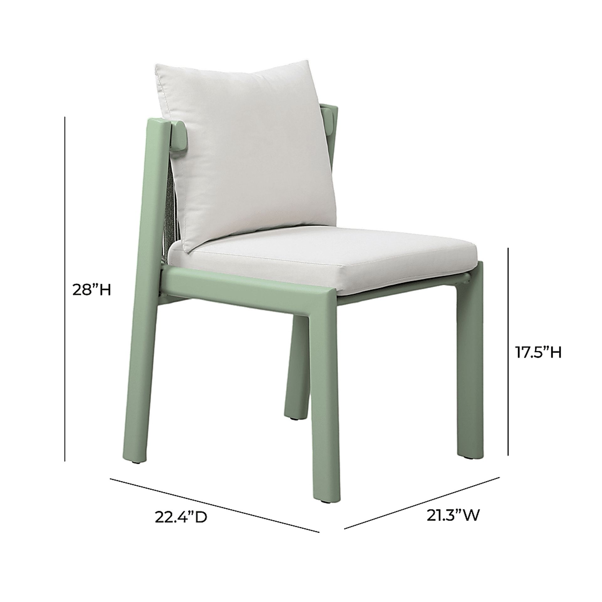 Outdoor Dansington Cream Side Chair - Image 8
