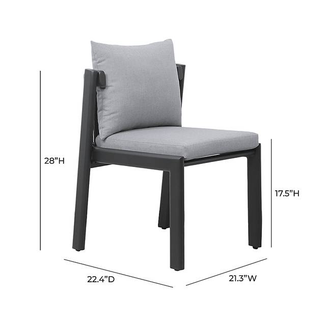 Outdoor Dansington Gray Dining Chair - Thumbnail - Image 7