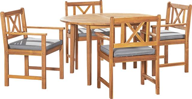 Outdoor Decoursey Brown 5pc Dining Set - Thumbnail - Image 1
