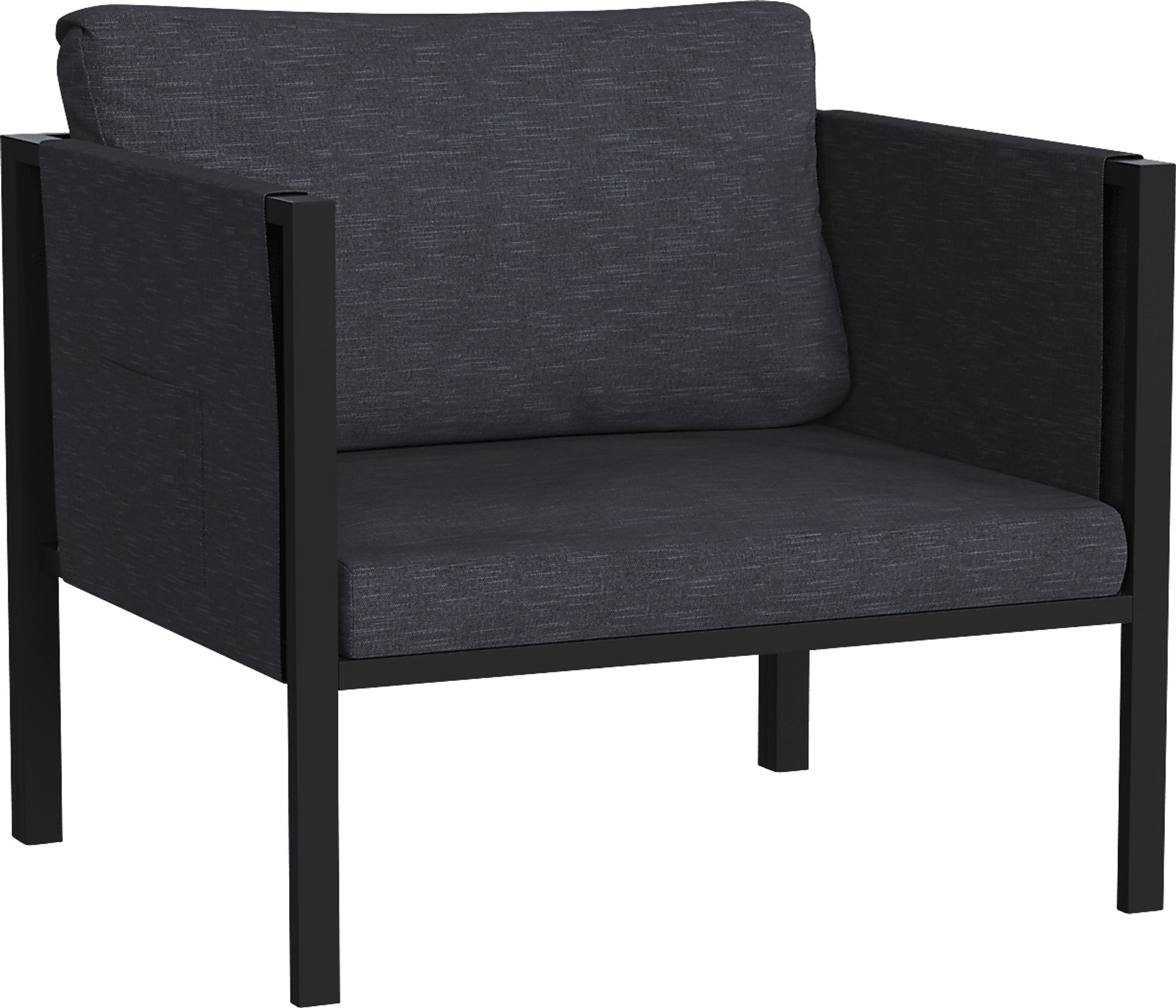 Outdoor Dellanor Charcoal Accent Chair - Image 1