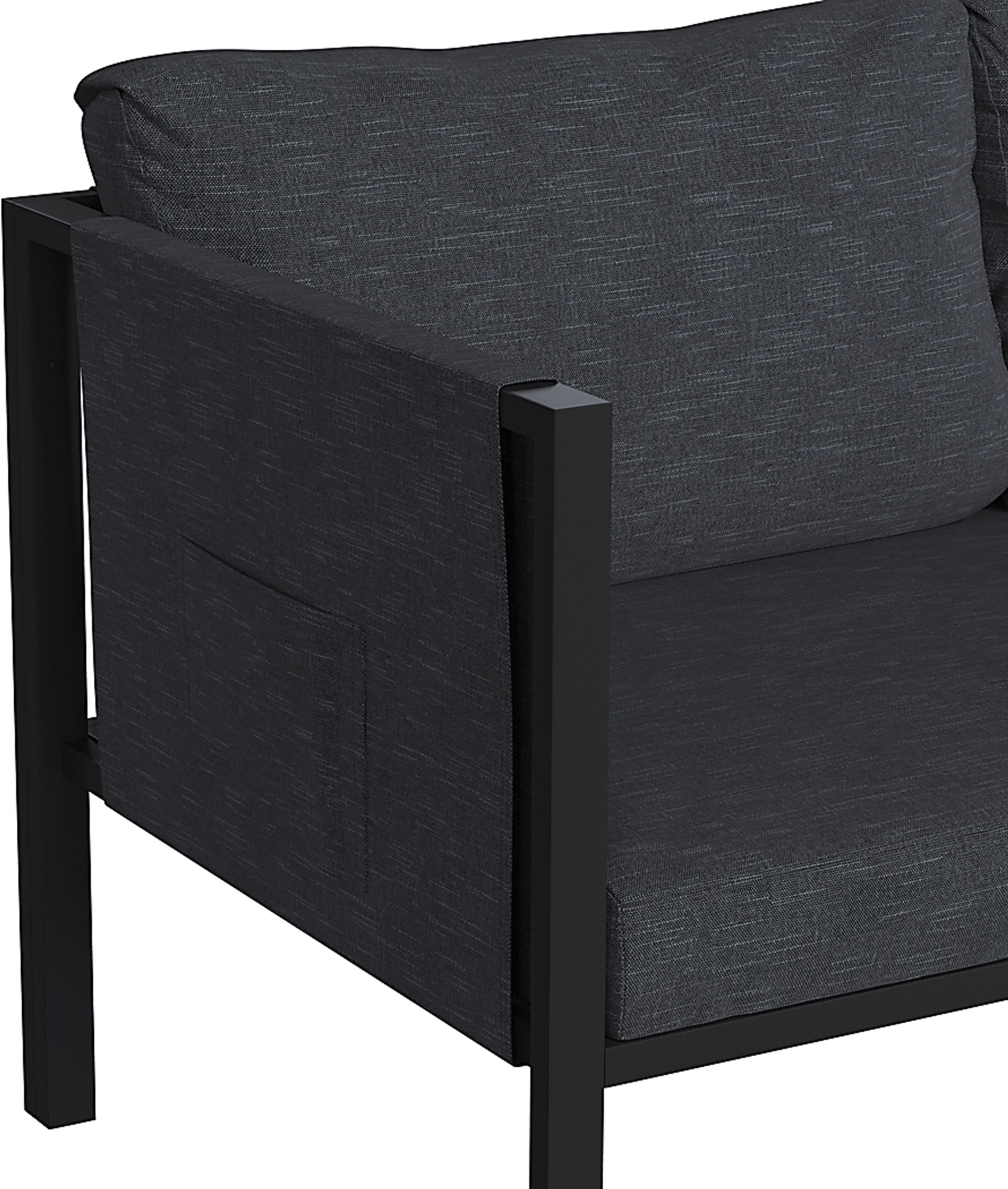 Outdoor Dellanor Charcoal Loveseat - Image 5
