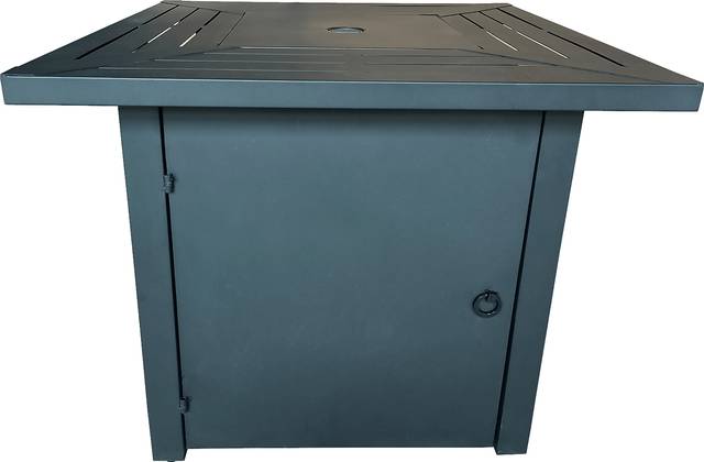 Outdoor Dighton Black Gas Fire Pit - Thumbnail - Image 13