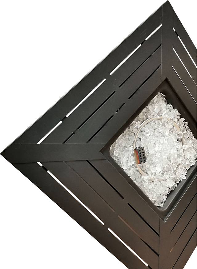 Outdoor Dighton Black Gas Fire Pit - Thumbnail - Image 8