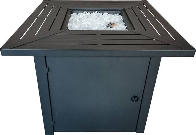 Outdoor Dighton Black Gas Fire Pit - Thumbnail - Image 10