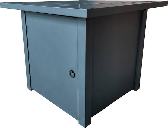 Outdoor Dighton Black Gas Fire Pit - Thumbnail - Image 1