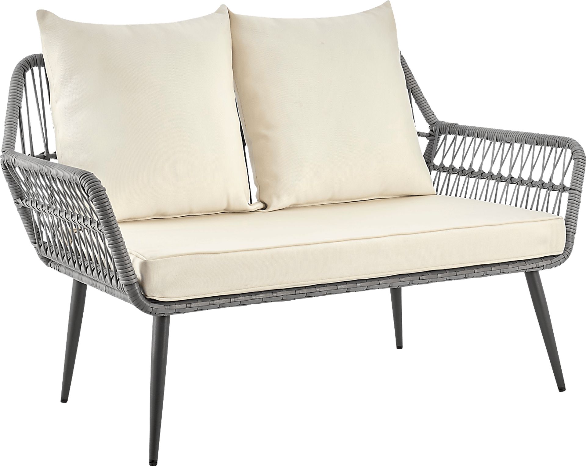 Outdoor Duffieldy Cream 4 Pc Conversation Set - Image 22
