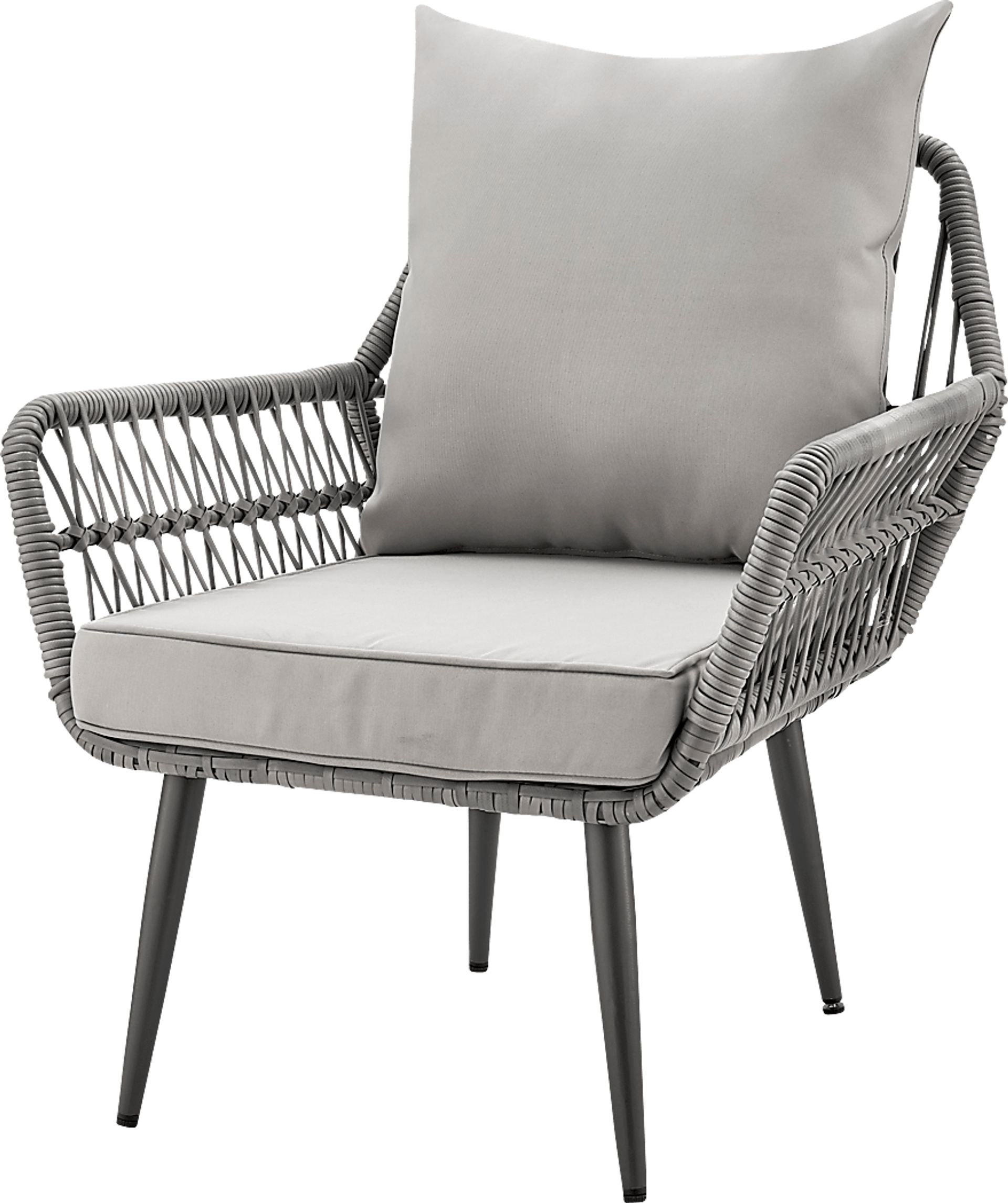 Outdoor Duffieldy Gray 4 Pc Conversation Set - Image 11