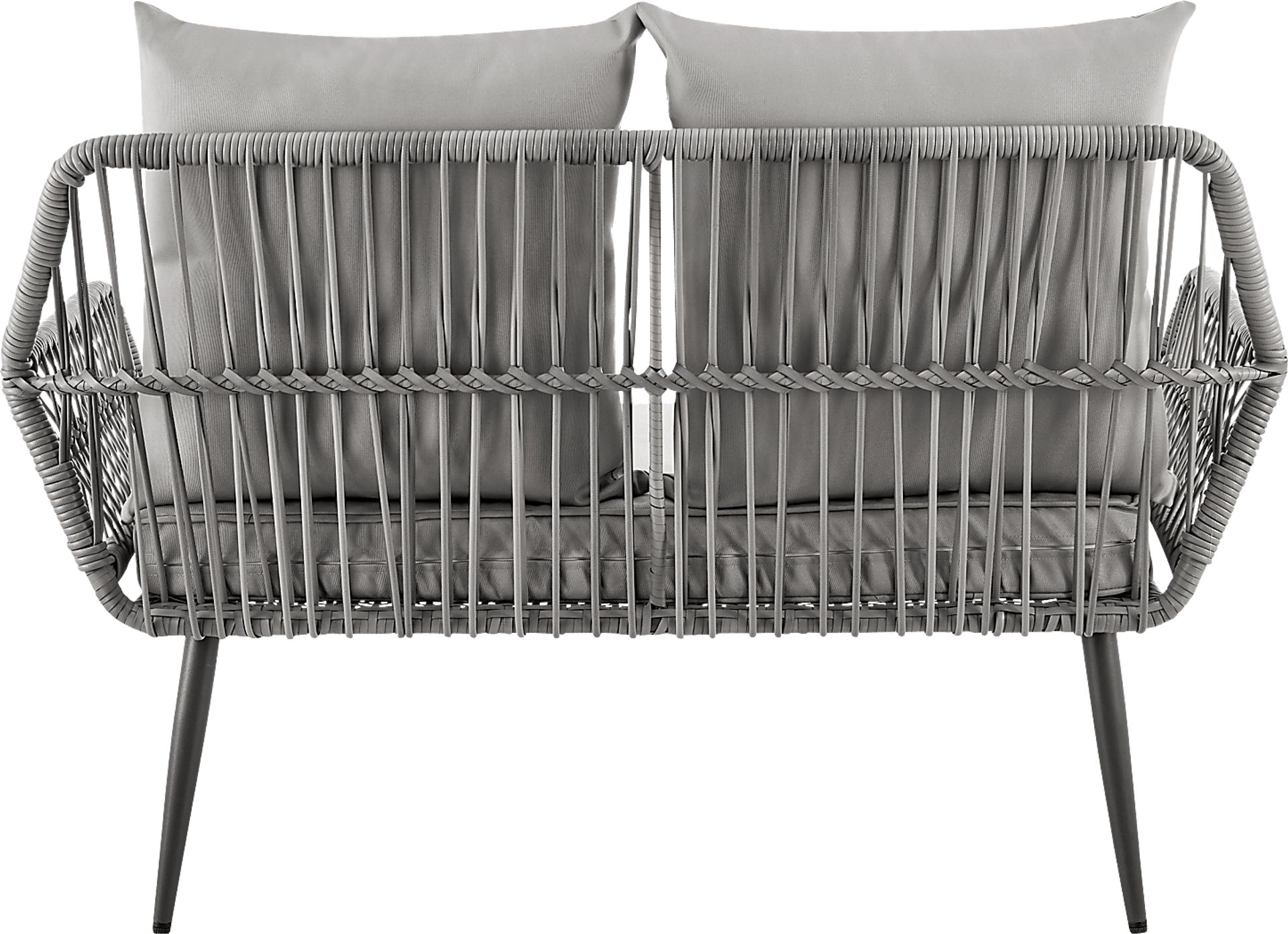 Outdoor Duffieldy Gray 4 Pc Conversation Set - Image 9