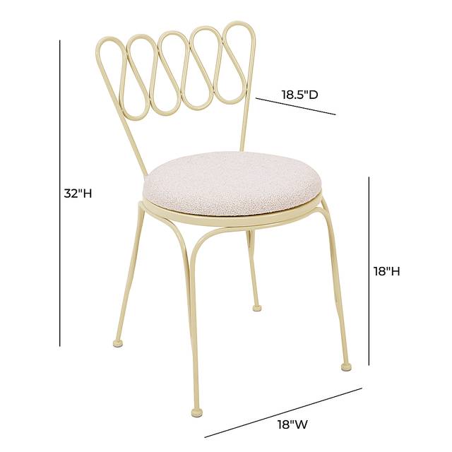 Outdoor Dynamoy Cream Dining Chair - Thumbnail - Image 8