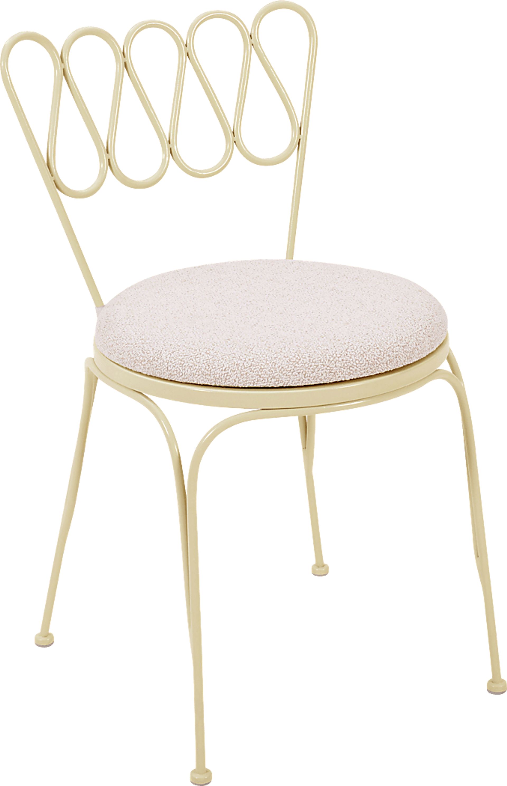 Outdoor Dynamoy Cream Dining Chair - Image 1