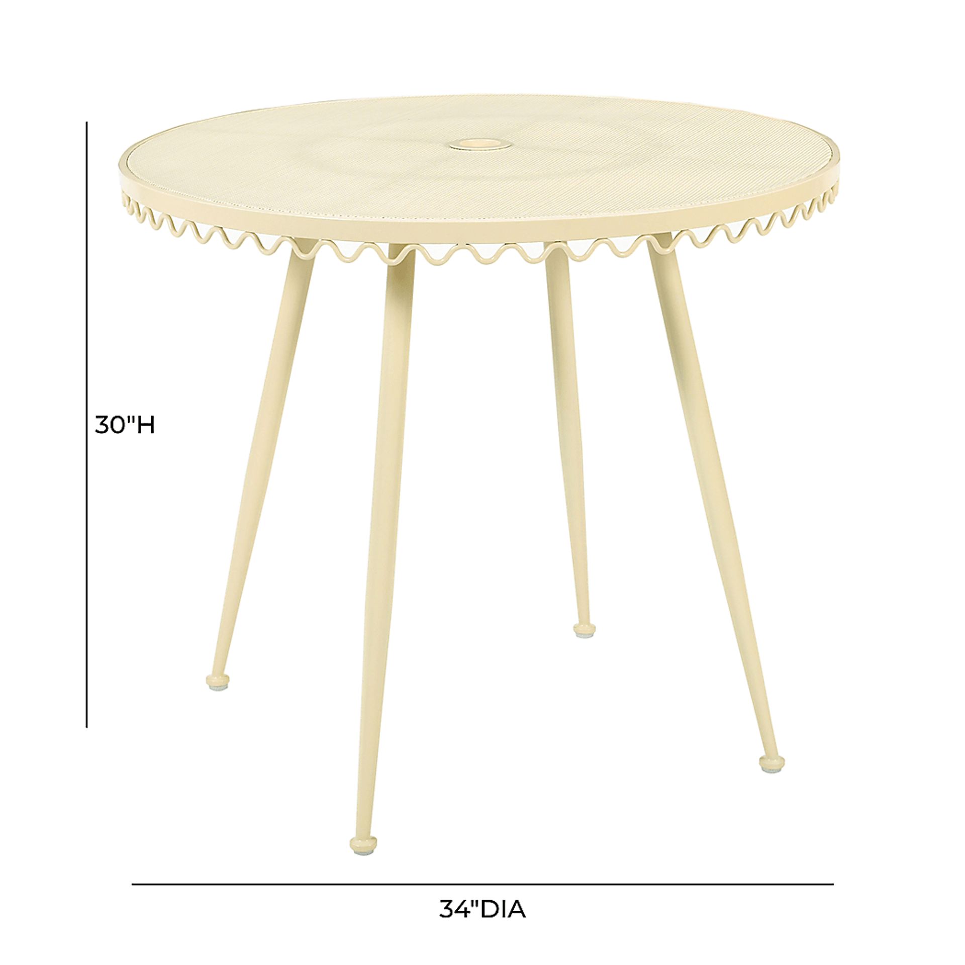 Outdoor Dynamoy Cream Dining Table - Image 6